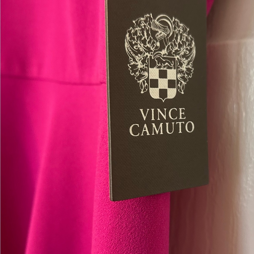 Vince Camuto Modern Imprint Asymmetrical Top in Pink Shock